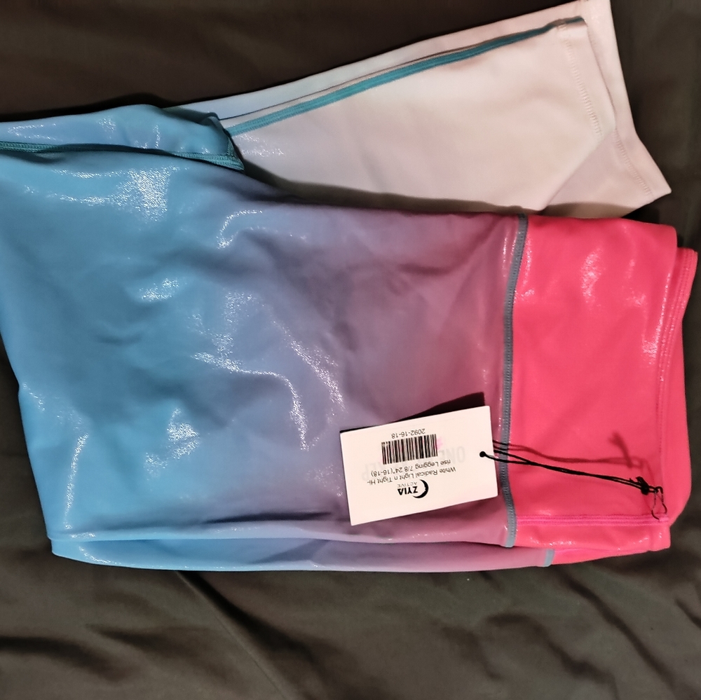 Zyia white radical light and tight leggings 14/16